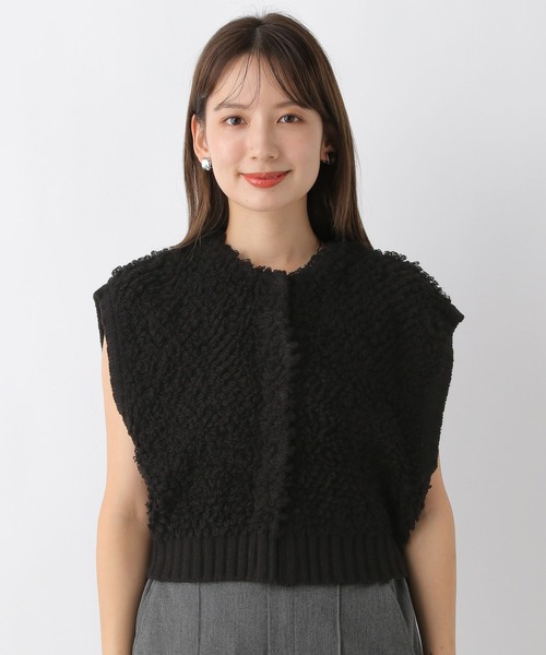 LEPSIM（レプシィム）の「5ゲージループショートベスト　976426（ベスト・レディース・ライトグレー/ブラック・FREE）」の10枚目の写真