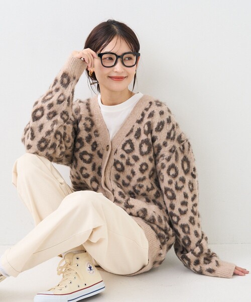 ★専用★ 限定展開/フリークスストア/ニットカーディガン/レオパード FREAK'S STORE（フリークスストア）の「レオパード ニット/ニット