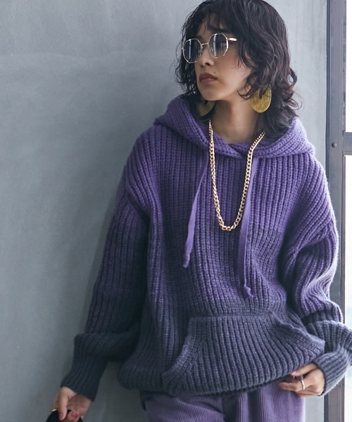 GEVS.（ジェイヴィス）の「＜大きいサイズ＞ グラデーションニット