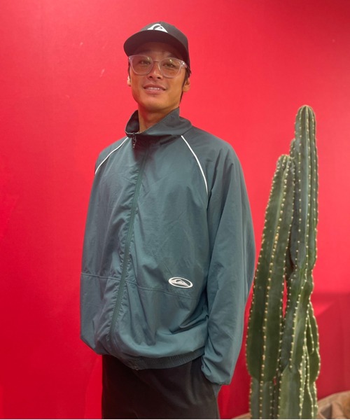【セール】ST WATER REPELLENT J/クイックシルバーレトロテイストスタンドナイロンブルゾン（ブルゾン）｜Quiksilver（クイックシルバー）