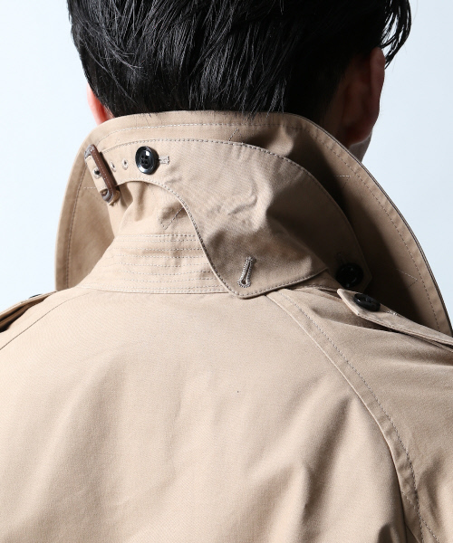 MYSELF ABAHOUSE(マイセルフアバハウス)の「高密度ギャバトレンチコート | マイセルフ(トレンチコート・メンズ・ベージュ・M/L/S)」の9枚目の写真