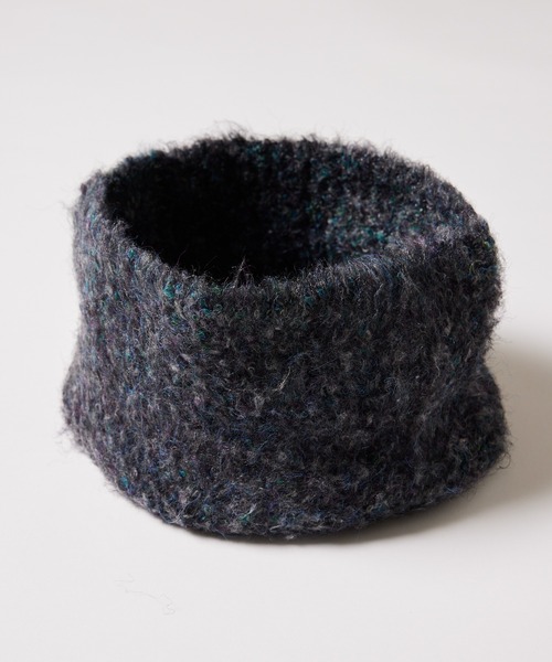 AIVER(アイバー)の「AIVER 起毛ニットスヌード(ネックウォーマー/スヌード・メンズ・ライトグレー/パープル/ブラック・FREE)」の20枚目の写真