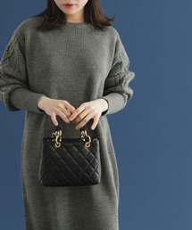 URBAN RESEARCH ROSSO WOMEN | 『WEB限定』片畦袖柄編みニットワンピース(ワンピース)