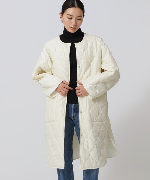 GALLEST（ギャレスト）の「ライナー付 モンスターキルトコート（その他アウター・レディース・アイボリー/ブラック/カーキ・34/38）」の6枚目の写真