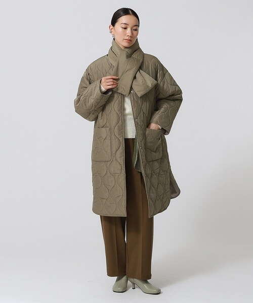 GALLEST（ギャレスト）の「ライナー付 モンスターキルトコート（その他アウター・レディース・アイボリー/ブラック/カーキ・34/38）」の11枚目の写真