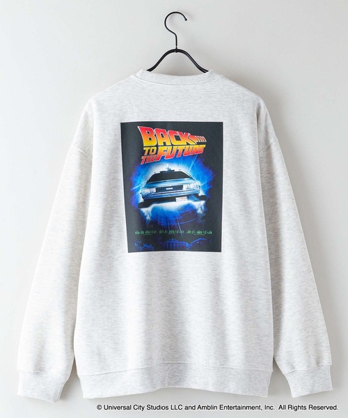 OUTDOOR PRODUCTS（アウトドアプロダクツ）の「【OUTDOOR PRODUCTS/アウトドアプロダクツ】【Back to the Future/バック・トゥ・ザ・フューチャー】デロリアン　 コラボ　 裏起毛　クルートレーナ－　スウェット　 ドロップショルダー 　オーバーサイズ　バックプリント（スウェット・メンズ・ブラック/オフホワイト/杢グレー/ブルーグレー・MEDIUM/X-LARGE/LARGE）」の20枚目の写真
