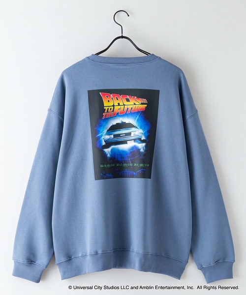 OUTDOOR PRODUCTS（アウトドアプロダクツ）の「【OUTDOOR PRODUCTS/アウトドアプロダクツ】【Back to the Future/バック・トゥ・ザ・フューチャー】デロリアン　 コラボ　 裏起毛　クルートレーナ－　スウェット　 ドロップショルダー 　オーバーサイズ　バックプリント（スウェット・メンズ・ブラック/オフホワイト/杢グレー/ブルーグレー・MEDIUM/X-LARGE/LARGE）」の21枚目の写真