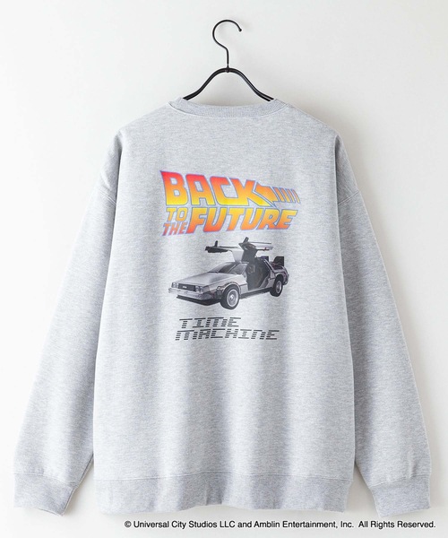 OUTDOOR PRODUCTS（アウトドアプロダクツ）の「【OUTDOOR PRODUCTS/アウトドアプロダクツ】【Back to the Future/バック・トゥ・ザ・フューチャー】デロリアン　 コラボ　 裏起毛　クルートレーナ－　スウェット　 ドロップショルダー 　オーバーサイズ　バックプリント（スウェット・メンズ・ブラック/オフホワイト/杢グレー/ブルーグレー・MEDIUM/X-LARGE/LARGE）」の22枚目の写真