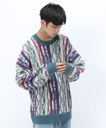 【TGC teen 着用アイテム/UNISEX】3Dマルチパターンニット