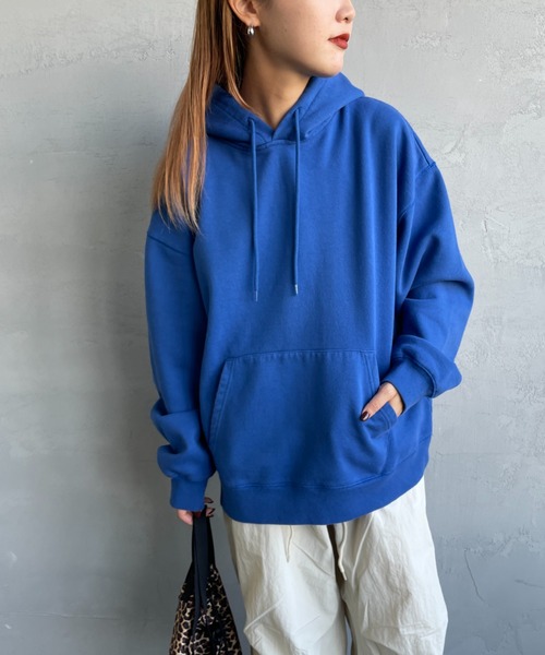JEANS FACTORY Clothes（ジーンズファクトリークローズ）の「[Jeans Factory Clothes/ジーンズファクトリークローズ] オゾン加工 スウェットパーカー（パーカー・レディース・レッド/ブルー/ブラック・L/M）」の19枚目の写真