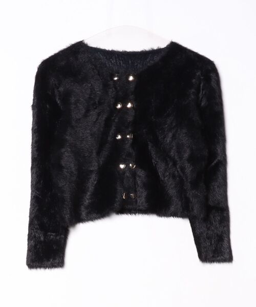 gossip!ロサンゼルス(ゴシップロサンゼルス)の「YUGA ショートカーディガン(カーディガン/ボレロ・レディース・ピンク/ホワイト/ブラック・FREE)」の1枚目の写真