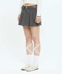 TARGETTO（ターゲット）の「A'GEM/9 × .kom『ROMANTIC CROWN/ロマンティッククラウン×TARGETTO/ターゲット』LOW RISE PLEATS SKIRT/ローライズプリーツスカート（スカート・メンズ）」