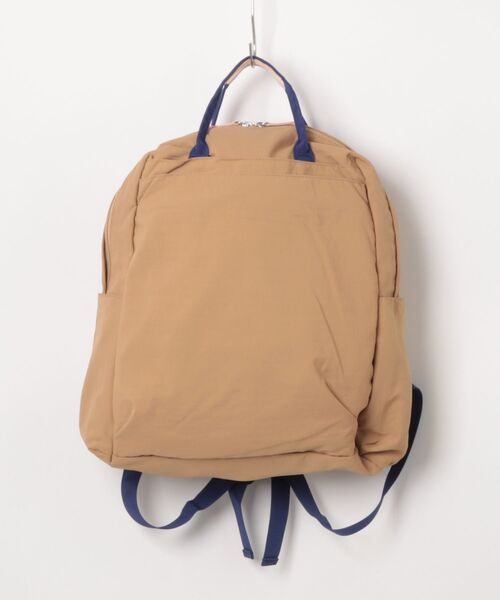 EARTH MADE（アースメイド）の「12POCKET INSIDE PRINT RUCK（バックパック/リュック・レディース・サンドベージュ/ダークグレー/ブラック/ライトベージュ/ライトピンク/ブルー/サファリグリーン/ミント/ダークブルー/ライトパープル/ダークネイビー/ブラウン/ライトグレー/キャメル・FREE）」の13枚目の写真