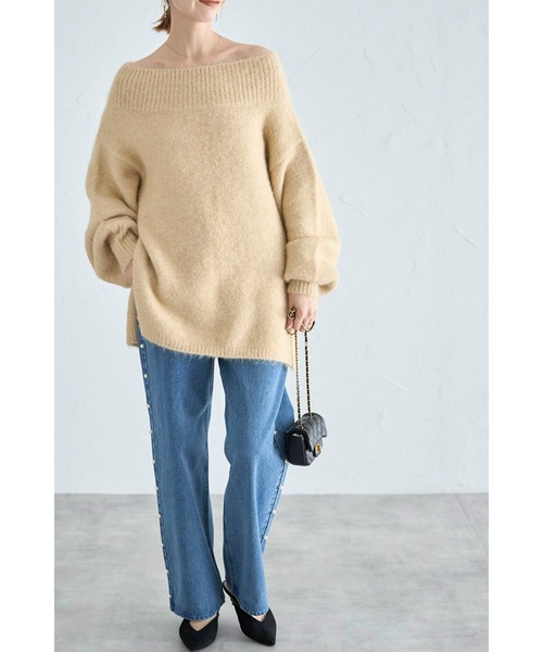 &. NOSTALGIA（アンドドットノスタルジア）の「起毛オフショルダー