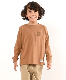 LEAD（リード）の「OCS認証 オーガニックコットン100% ロゴ【イニシャル S】長袖Tシャツ（Tシャツ/カットソー）」
