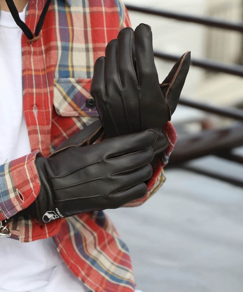 8(eight)(エイト)の「A-10 レザーグローブ ミリタリー物(手袋・メンズ・ブラック/ブラウン・SMALL/MEDIUM/LARGE)」の8枚目の写真
