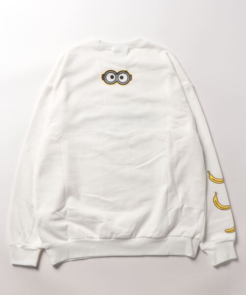 MINIONS（ミニオンズ）の「親子お揃い ミニオン 裏毛袖デザイントレーナー 9103A（スウェット・レディース・ホワイト・M/L）」の8枚目の写真