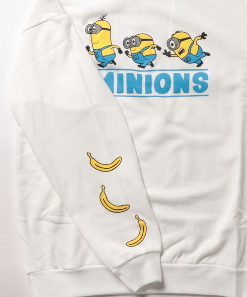 MINIONS（ミニオンズ）の「親子お揃い ミニオン 裏毛袖デザイントレーナー 9103A（スウェット・レディース・ホワイト・M/L）」の9枚目の写真