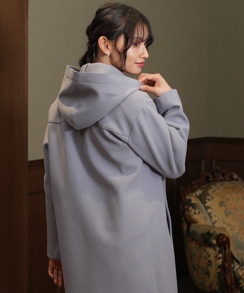 TRUDEA(トルディア)の「裏リブフードコート(その他アウター・レディース・アイボリー/グレイッシュブルー/ピンクベージュ・LARGE/MEDIUM)」の22枚目の写真