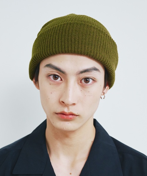 Magine（マージン）の「【SELECT】ST:MICRO AZE WATCH マイクロ　畦編み ワッチキャップ（ニットキャップ/ビーニー・メンズ・ブラック/ブラウン/カーキ/オリーブドラブ・FREE）」の8枚目の写真