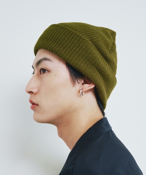 Magine（マージン）の「【SELECT】ST:MICRO AZE WATCH マイクロ　畦編み ワッチキャップ（ニットキャップ/ビーニー・メンズ・ブラック/ブラウン/カーキ/オリーブドラブ・FREE）」の9枚目の写真