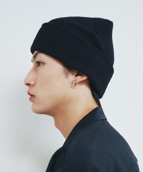 Magine（マージン）の「【SELECT】ST:MICRO AZE WATCH マイクロ　畦編み ワッチキャップ（ニットキャップ/ビーニー・メンズ・ブラック/ブラウン/カーキ/オリーブドラブ・FREE）」の7枚目の写真