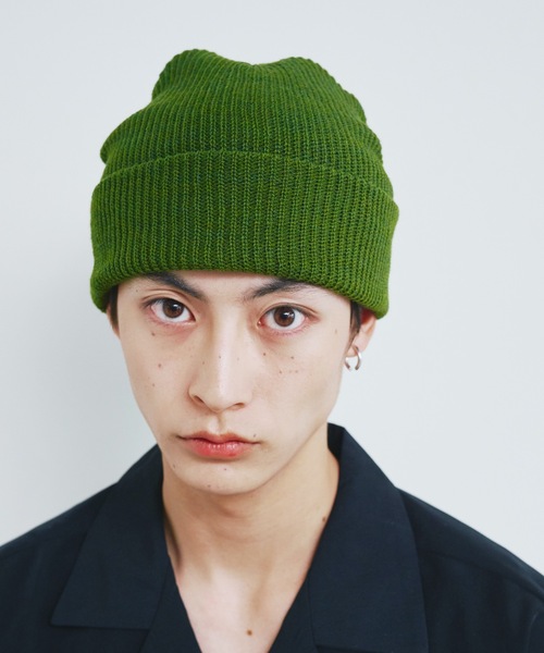 Magine（マージン）の「【SELECT】ST:MICRO AZE WATCH マイクロ　畦編み ワッチキャップ（ニットキャップ/ビーニー・メンズ・ブラック/ブラウン/カーキ/オリーブドラブ・FREE）」の12枚目の写真