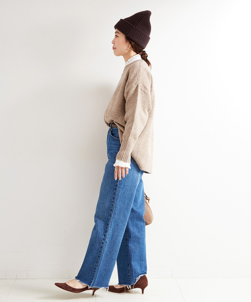 B.C STOCK(ベーセーストック)の「《追加》FOXMIXクルーネックプルオーバー(ニット/セーター・レディース・ブルー/ブラウン/オレンジ/サックスブルー/グリーン・FREE)」の9枚目の写真