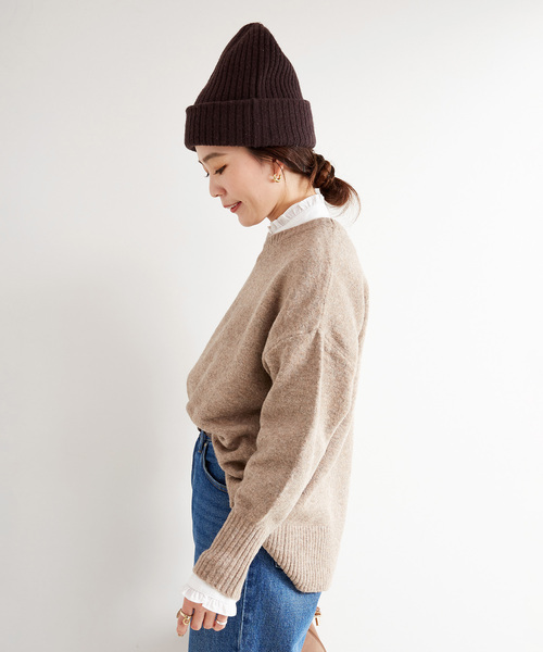 B.C STOCK(ベーセーストック)の「《追加》FOXMIXクルーネックプルオーバー(ニット/セーター・レディース・ブルー/ブラウン/オレンジ/サックスブルー/グリーン・FREE)」の11枚目の写真