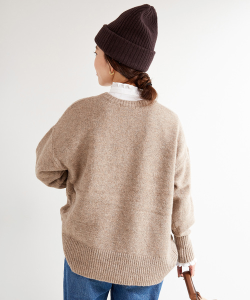 B.C STOCK(ベーセーストック)の「《追加》FOXMIXクルーネックプルオーバー(ニット/セーター・レディース・ブルー/ブラウン/オレンジ/サックスブルー/グリーン・FREE)」の12枚目の写真