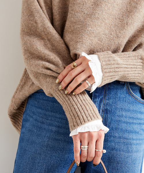 B.C STOCK(ベーセーストック)の「《追加》FOXMIXクルーネックプルオーバー(ニット/セーター・レディース・ブルー/ブラウン/オレンジ/サックスブルー/グリーン・FREE)」の14枚目の写真