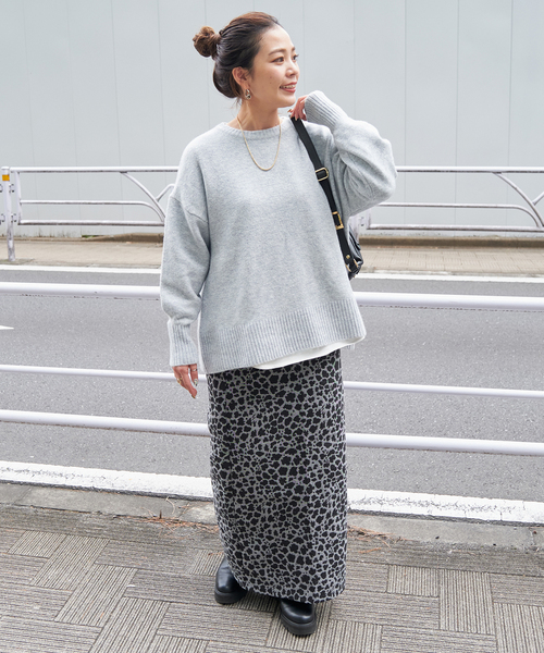 B.C STOCK(ベーセーストック)の「《追加》FOXMIXクルーネックプルオーバー(ニット/セーター・レディース・ブルー/ブラウン/オレンジ/サックスブルー/グリーン・FREE)」の15枚目の写真