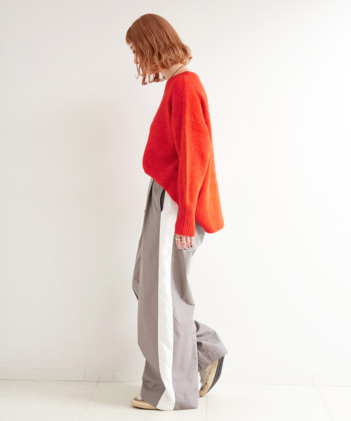 B.C STOCK(ベーセーストック)の「《追加》FOXMIXクルーネックプルオーバー(ニット/セーター・レディース・ブルー/ブラウン/オレンジ/サックスブルー/グリーン・FREE)」の20枚目の写真