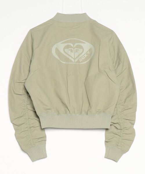 ROXY(ロキシー)の「ROXY/ロキシー ショート丈 MA-1 ギャザースリーブ RJK241058(MA-1・レディース・ブラック/カーキ/オフホワイト・L/M)」の22枚目の写真