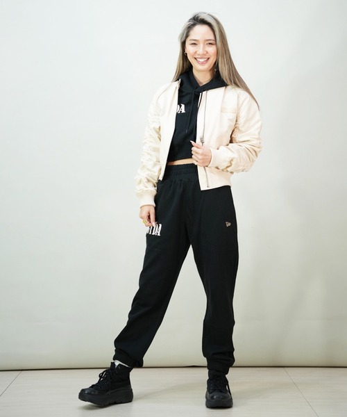 ROXY(ロキシー)の「ROXY/ロキシー ショート丈 MA-1 ギャザースリーブ RJK241058(MA-1・レディース・ブラック/カーキ/オフホワイト・L/M)」の10枚目の写真