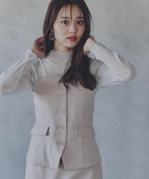 PROPORTION BODY DRESSING（プロポーションボディドレッシング）の「ハイネックラメシアーカットソー / 1214160102（Tシャツ/カットソー・レディース・ホワイト系その他・FREE）」の2枚目の写真