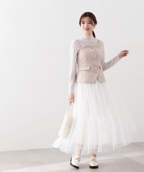 PROPORTION BODY DRESSING（プロポーションボディドレッシング）の「ハイネックラメシアーカットソー / 1214160102（Tシャツ/カットソー・レディース・ホワイト系その他・FREE）」の14枚目の写真