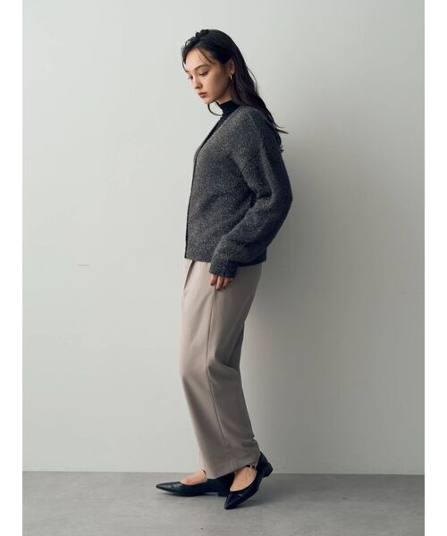 YECCA VECCA（イェッカヴェッカ）の「ダブルウエストストレートパンツ（その他パンツ・レディース・ベージュ/ブラウン/グレー・M-L/S/M）」の8枚目の写真