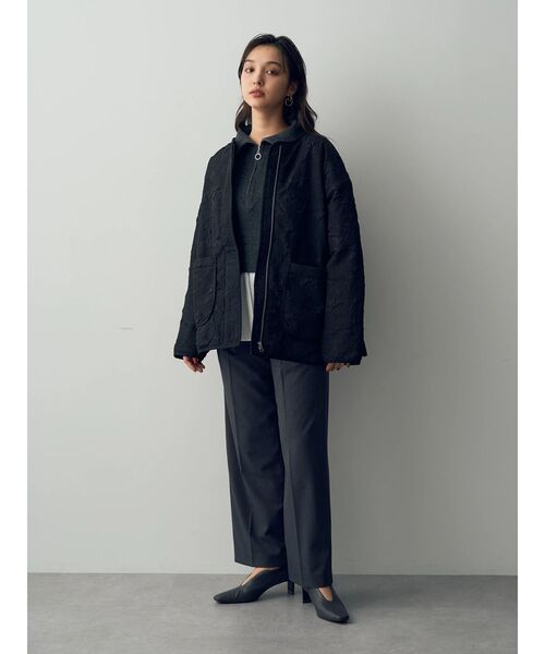 YECCA VECCA（イェッカヴェッカ）の「ダブルウエストストレートパンツ（その他パンツ・レディース・ベージュ/ブラウン/グレー・M-L/S/M）」の14枚目の写真