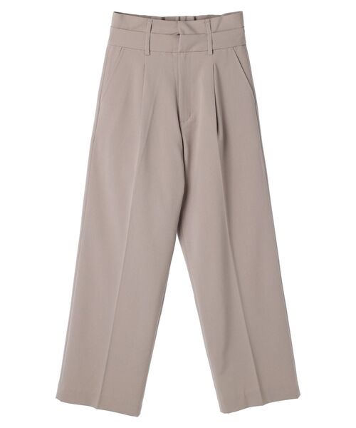 YECCA VECCA（イェッカヴェッカ）の「ダブルウエストストレートパンツ（その他パンツ・レディース・ベージュ/ブラウン/グレー・M-L/S/M）」の11枚目の写真