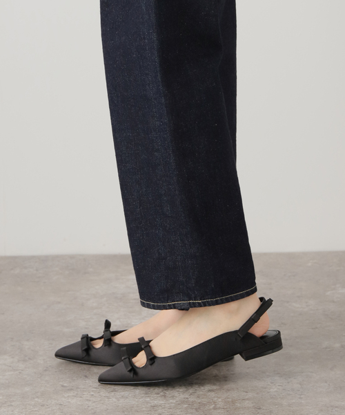 TSURU by MARIKOOIKAWA ストラップリボンシューズ　38 黒 TSURU by MARIKO OIKAWA】ストラップリボンシューズ（その他