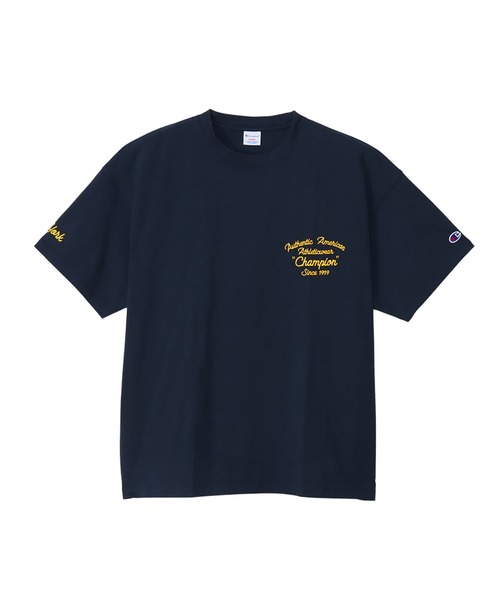 Champion(チャンピオン)の「【Champion/チャンピオン】メンズ メンズカジュアル ショートスリーブTシャツ(Tシャツ/カットソー・メンズ・ホワイト/ネイビー/ライトグレー/ブラック・LARGE/MEDIUM/X-LARGE)」の4枚目の写真