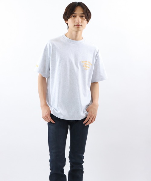 Champion(チャンピオン)の「【Champion/チャンピオン】メンズ メンズカジュアル ショートスリーブTシャツ(Tシャツ/カットソー・メンズ・ホワイト/ネイビー/ライトグレー/ブラック・LARGE/MEDIUM/X-LARGE)」の3枚目の写真