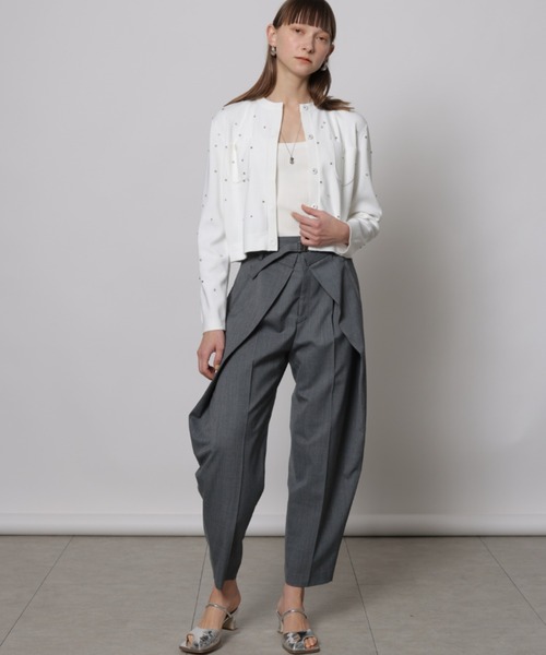 CADUNE（カデュネ）の「ラインストーンカーデ（ニット/セーター）」 - WEAR