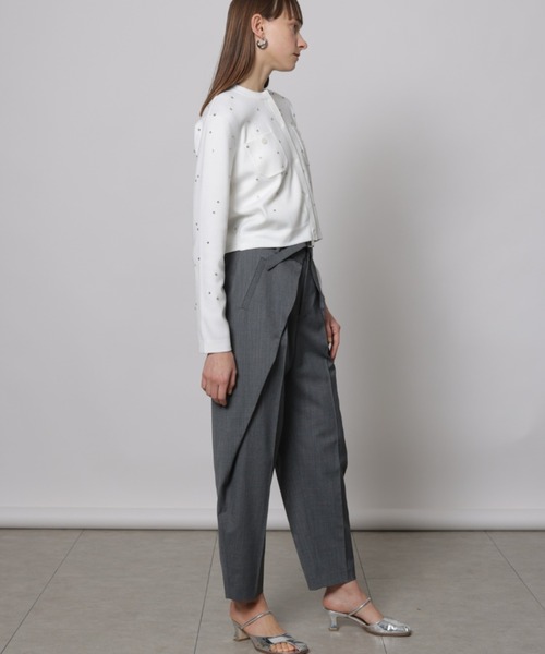 CADUNE（カデュネ）の「ラインストーンカーデ（ニット/セーター）」 - WEAR