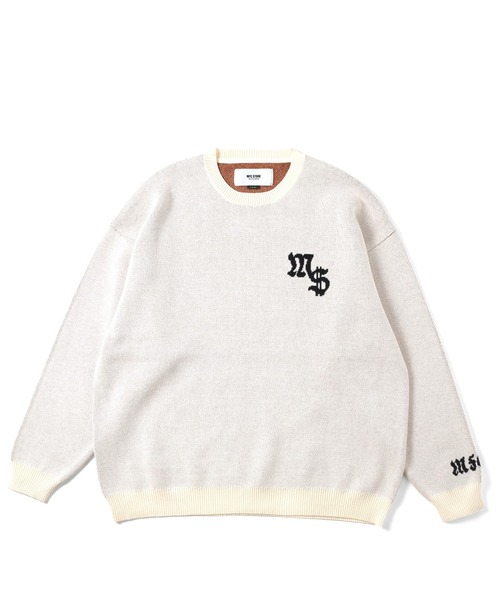 MFC STORE（エムエフシーストア）の「MFC STORE FLAME BALL CREW KNIT（ニット/セーター・メンズ・オフホワイト/ネイビー/ブラック・L/XL/M）」の8枚目の写真