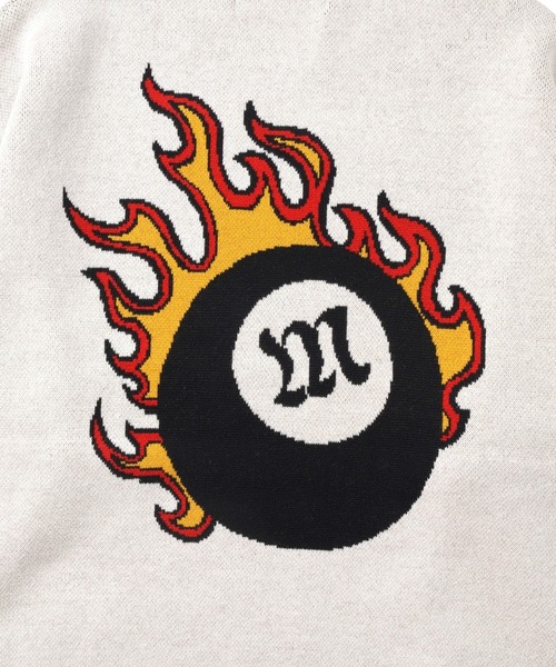 MFC STORE（エムエフシーストア）の「MFC STORE FLAME BALL CREW KNIT（ニット/セーター・メンズ・オフホワイト/ネイビー/ブラック・L/XL/M）」の11枚目の写真