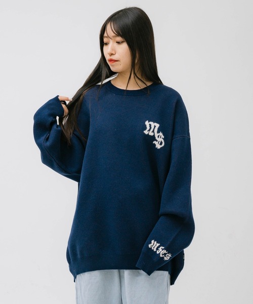 MFC STORE（エムエフシーストア）の「MFC STORE FLAME BALL CREW KNIT（ニット/セーター・メンズ・オフホワイト/ネイビー/ブラック・L/XL/M）」の6枚目の写真