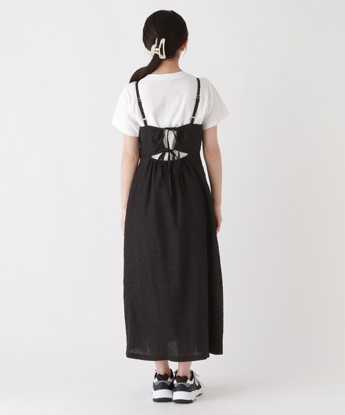 repipi armario（レピピ アルマリオ）の「バックリボンキャミワンピース（ワンピース・キッズ・アイボリー/ブラック/グレー・MEDIUM/LARGE）」の9枚目の写真