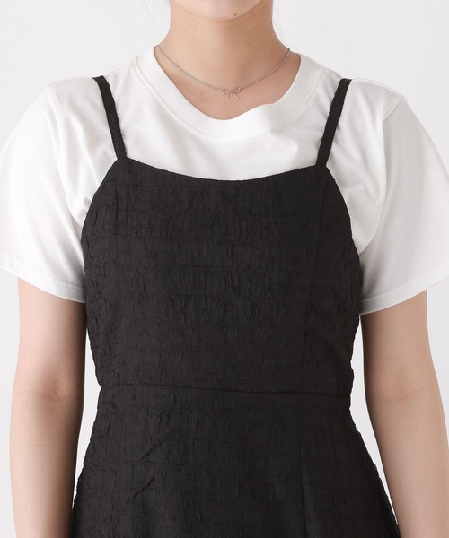 repipi armario（レピピ アルマリオ）の「バックリボンキャミワンピース（ワンピース・キッズ・アイボリー/ブラック/グレー・MEDIUM/LARGE）」の10枚目の写真